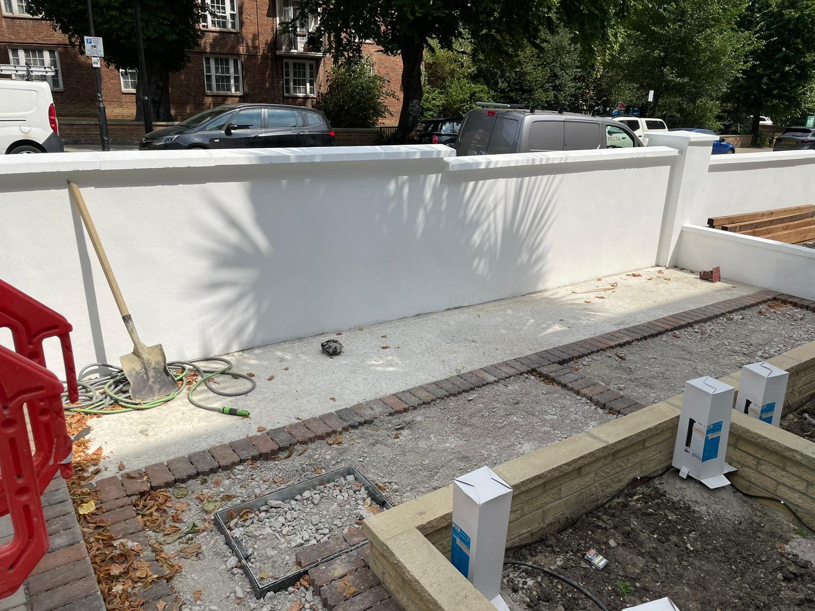 Wooden Fence for Bins 1